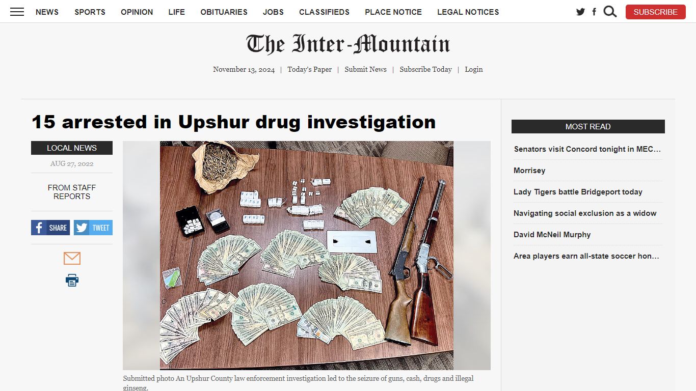 15 arrested in Upshur drug investigation | News, Sports, Jobs - The ...